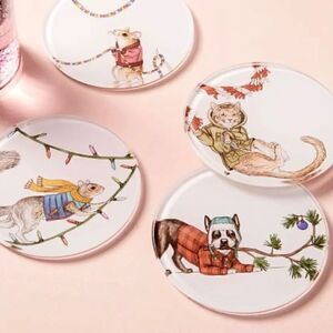 West Elm Rachel Kozlowski Dapper Animal Coasters